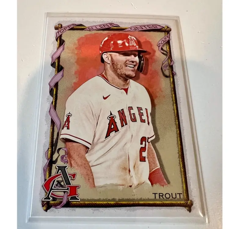 Mike Trout Allen & Ginter Short Print Los Angeles Angels