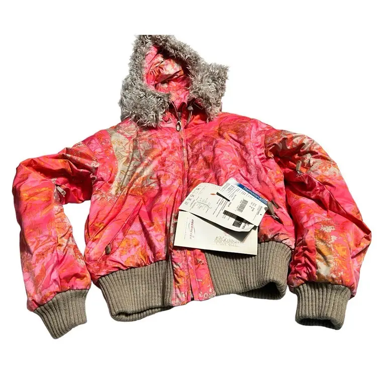 Obermeyer ski coat with faux fur hood