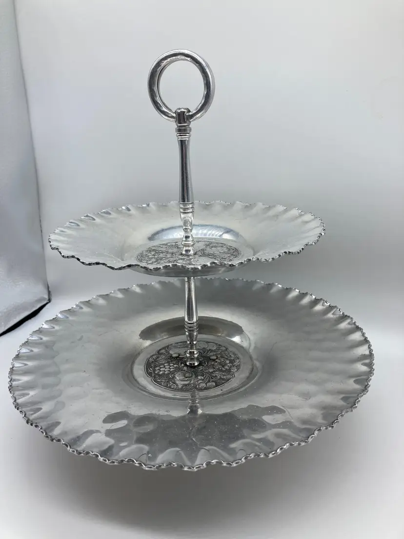 Cromwell Hand Wrought Aluminum 2 Tier Server