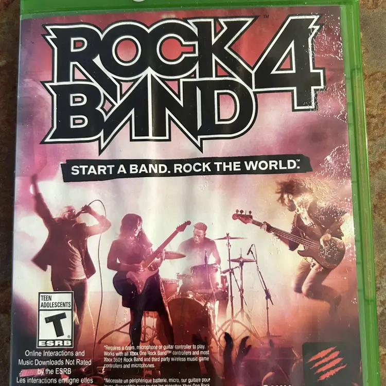 XBOX One-CD's Five Games Rock 4 Band,Destiny,PacMan,Just Dance2015,Rory McIlroy