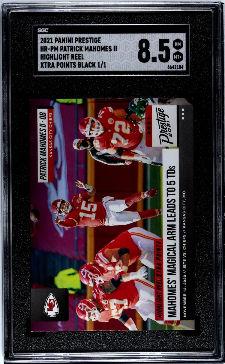 2021 Patrick Mahomes Prestige Highlight Reel Rainbow