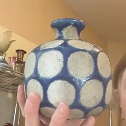 Pottery Vase Polka Dot
