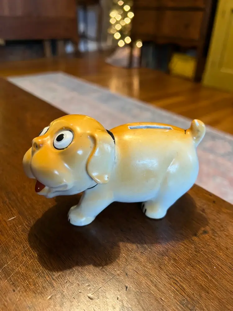 Vintage Japan Dog Bank