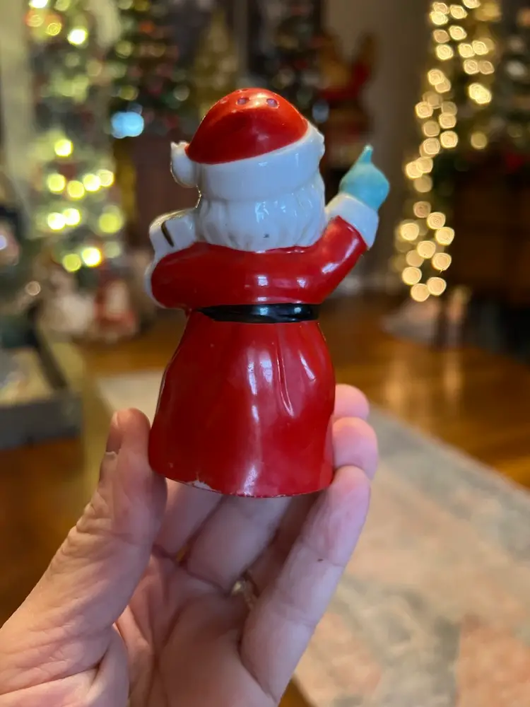 Vintage Christmas Santa Spaghetti Shaker