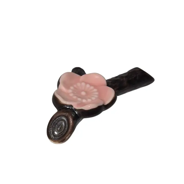 Cherry Blossom Porcelain Chopstick Holder 2.