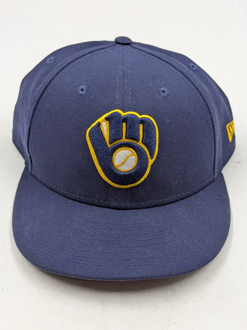 Milwaukee Brewers MLB Baseball 59FIFTY New Era Official On Field Cap Size 8