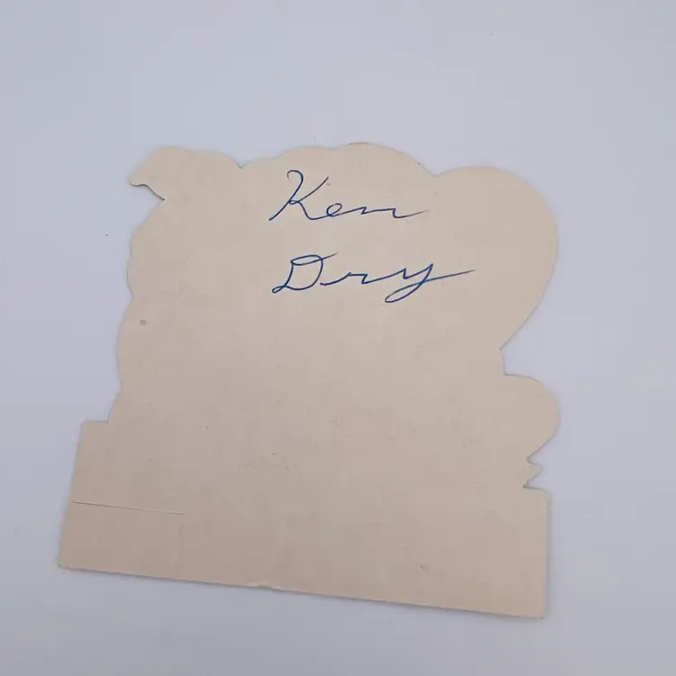 Anthropomorphic Turnip Vintage Valentine Card - Used