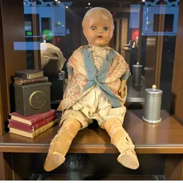 Antique Composition Baby Doll Early 1900S Tin Eyes