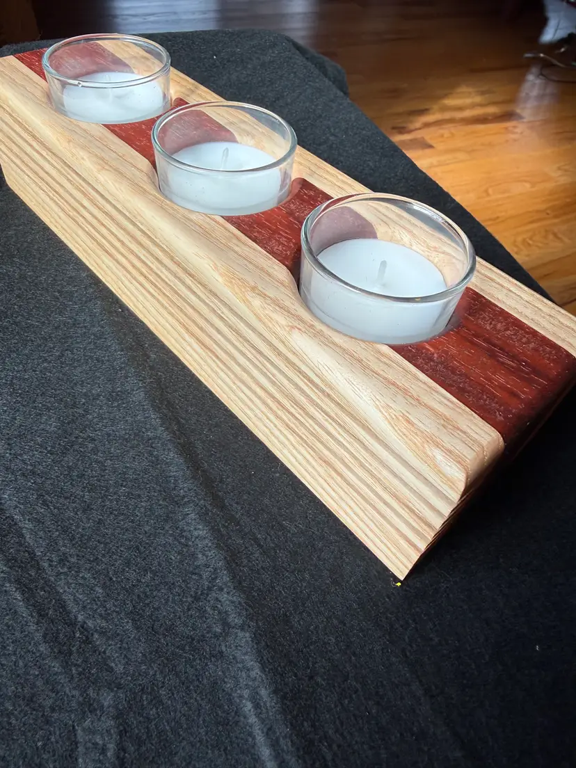 Tea Light - Ash / Padauk