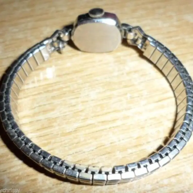 1959 Womans Longines Wittnauer dress watch 4LLV 10k white gold fill case diamond