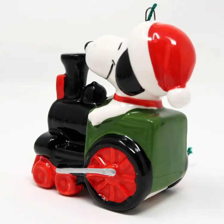 Snoopy Christmas Train Ornament - Peanuts Holiday Decor