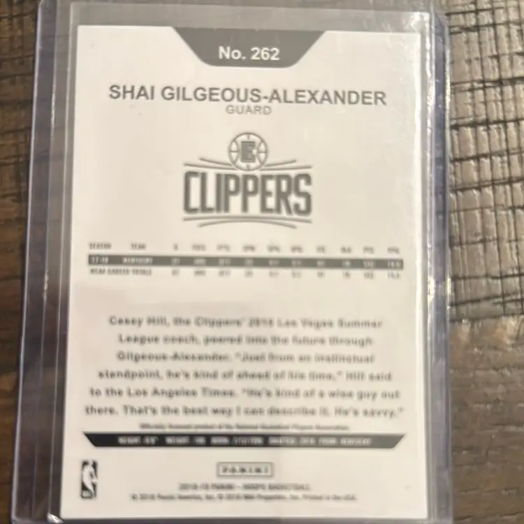 Shai Gilgeous-Alexander Rookie