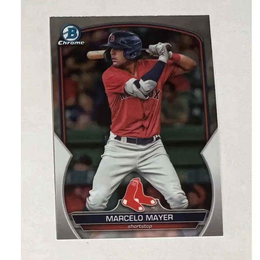 Marcelo Mayer 2023 Bowman Draft Chrome Boston Red Sox