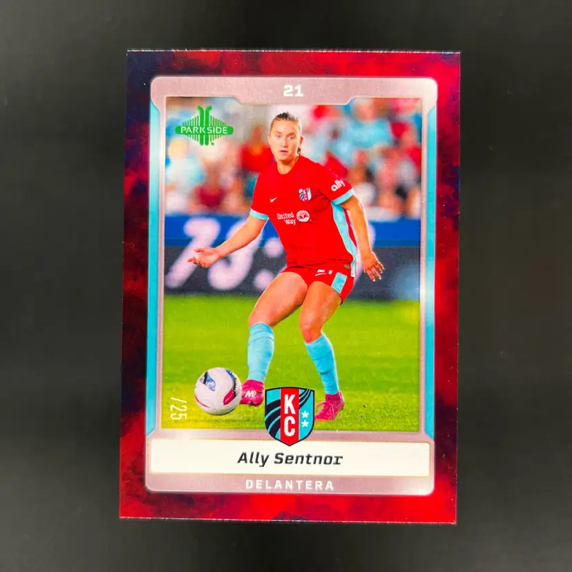 Ally Sentnor 2025 Parkside NWSL Espanol Set Red /25 Soccer Card