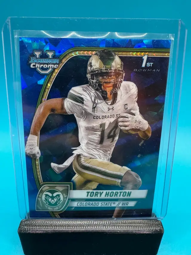 Tory Horton 1st Bowman Chrome U Sapphire Seattle Seahawks