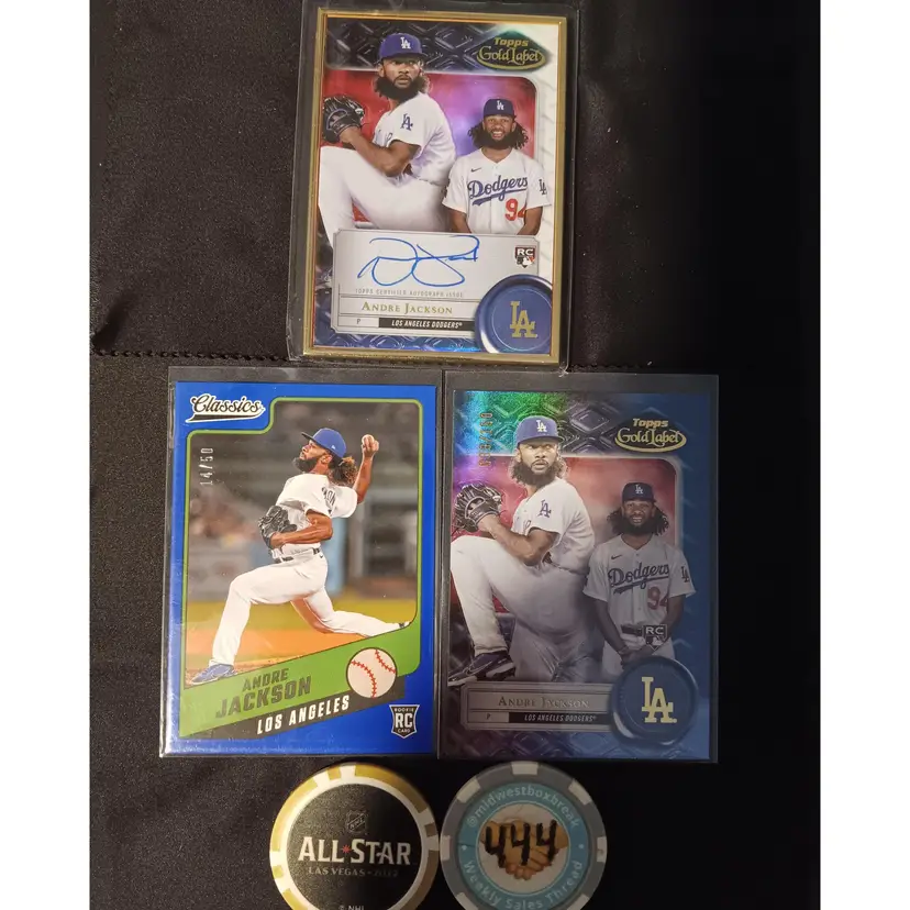 Andre Jackson RC auto/numbered lot - Pittsburgh Pirates