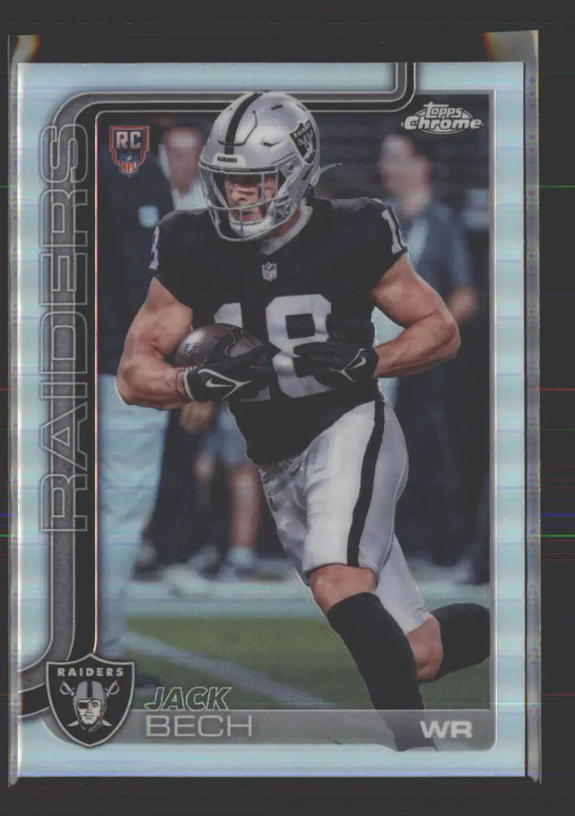 Jack Bech 2025 Topps Chrome Refractor #388 - (142) - Las Vegas Raiders