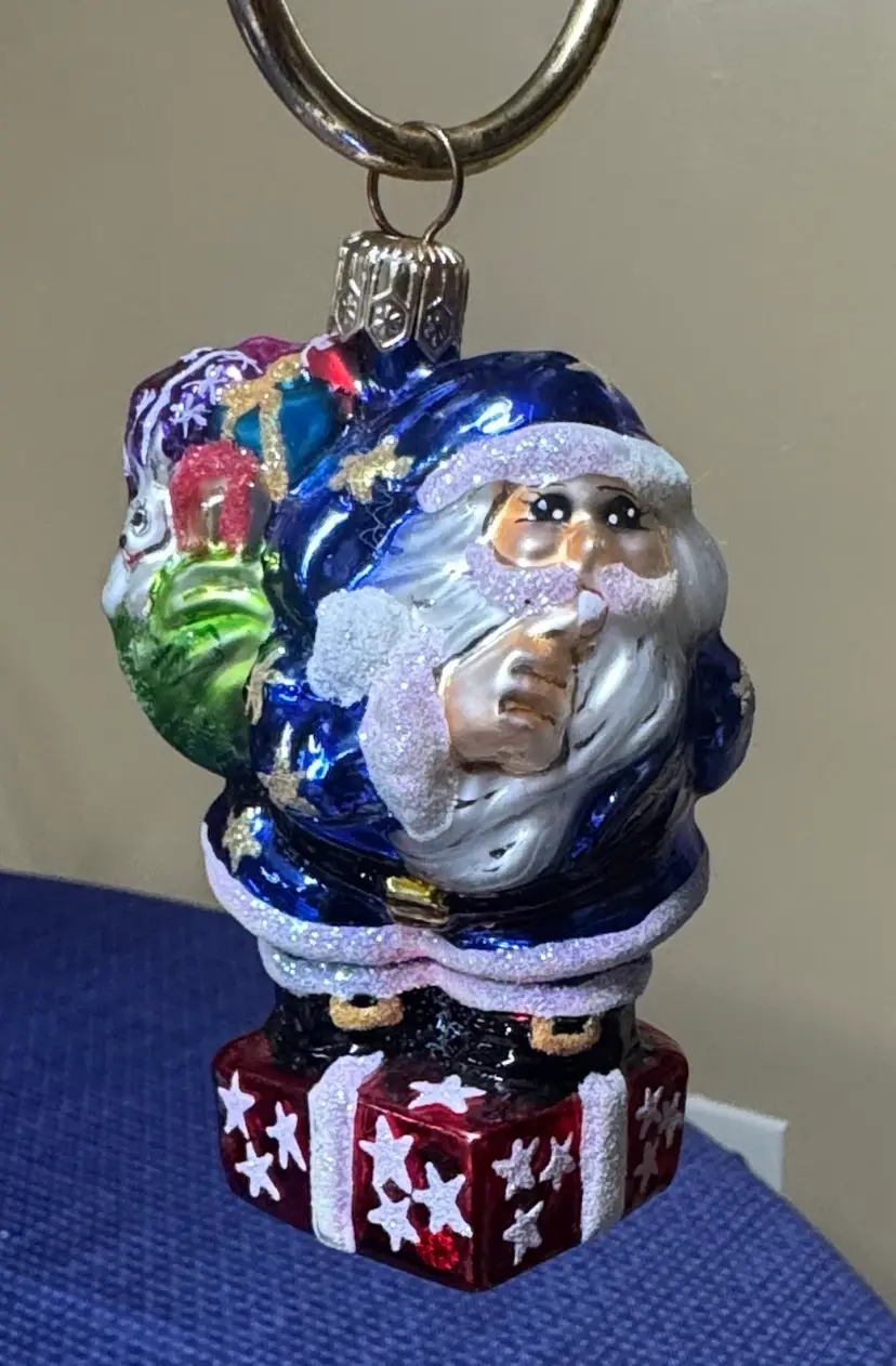 Christopher Radko Secret Santa Jr 4" ornament 99-985-0 little gems collection