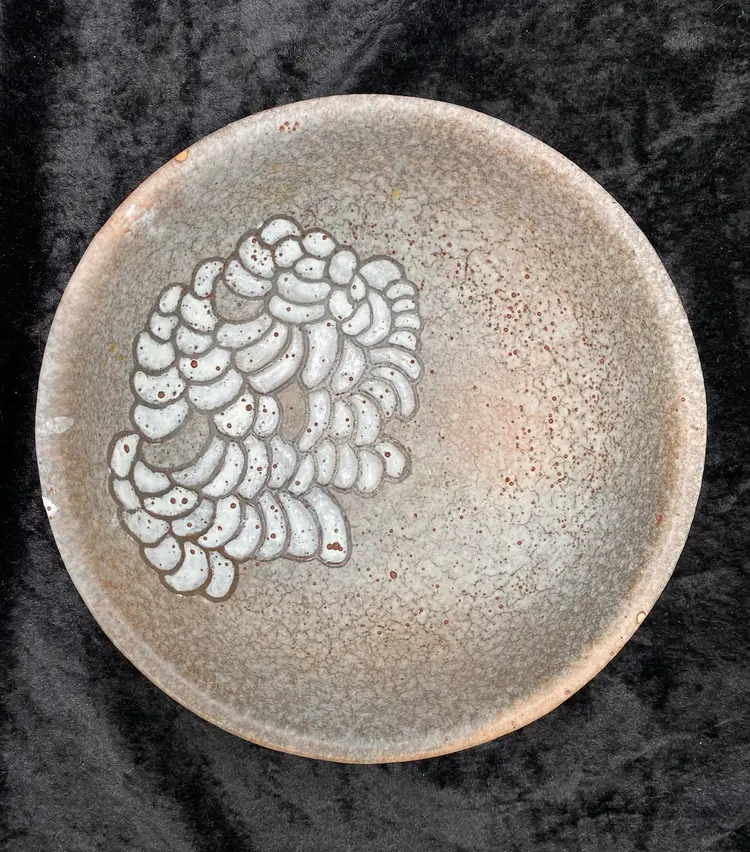 Vintage Adriano Leverone (Italy) Ceramic Bowl, Inscription and Signature