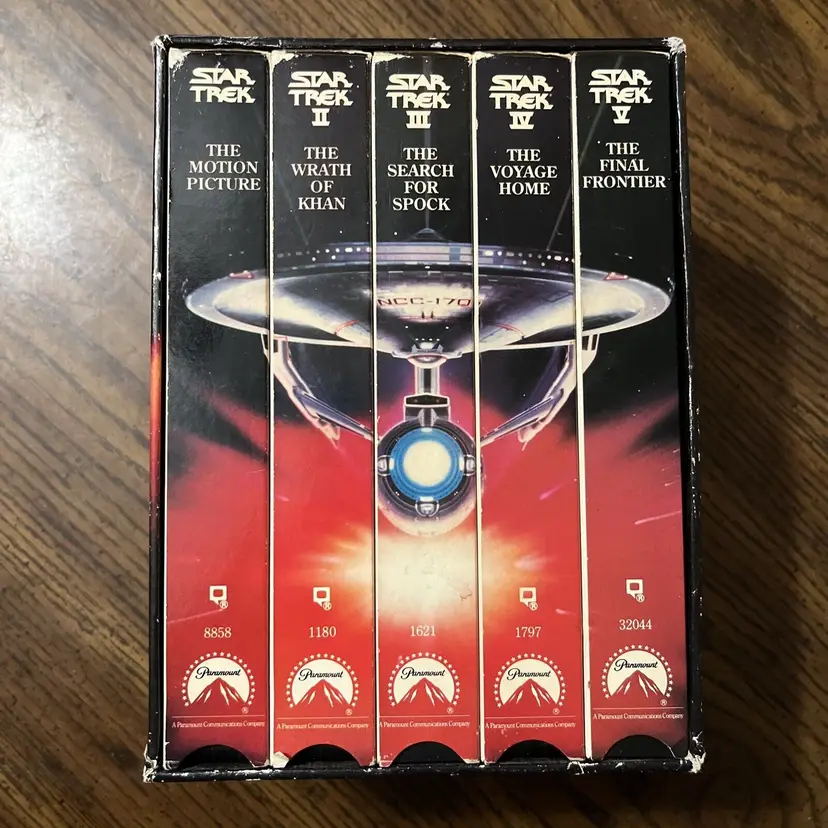 Star Trek Movies 25th Anniversary Collector's Set of 5 VHS Box Set I II III IV V