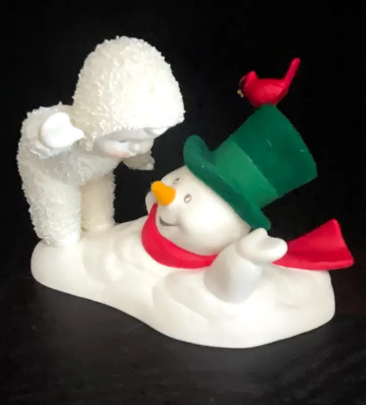 Snowbabies “See You Next Winter” Made  Exclusively For Department 56. 2008. Cardinal Snowman. Christmas