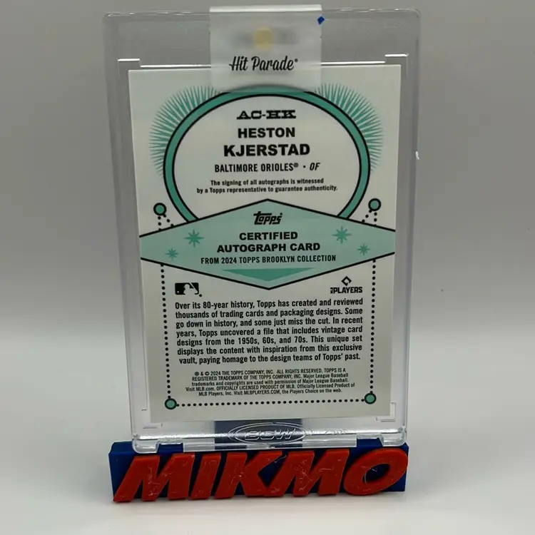 Heston Kjerstad Brooklyn RC Orange Auto /25