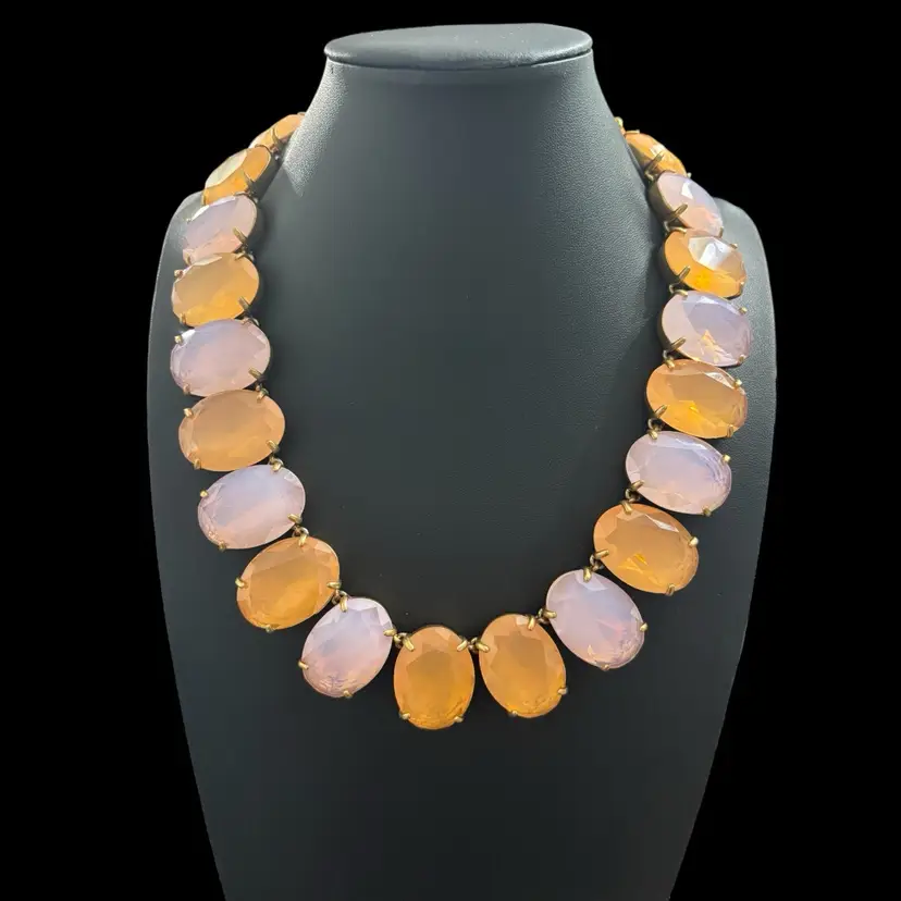 59. Signed J. Crew Faceted Necklace