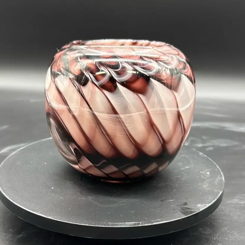 Hand Blown  Art Glass Vase