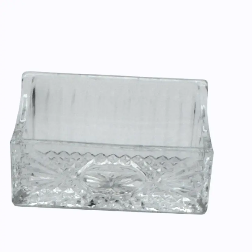 Crystal Legends By Godinger Business Card Holder Lead Crystal Diamond Cut Taiwan