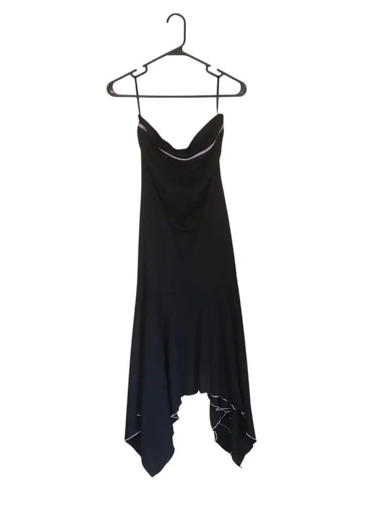 Vintage Y2K Byer Too! Strapless Drop Waist Midi Dress