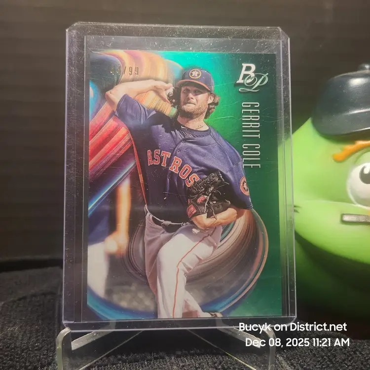 2018 Bowman Platinum Green - Gerrit Cole Houston Astros 44/99
