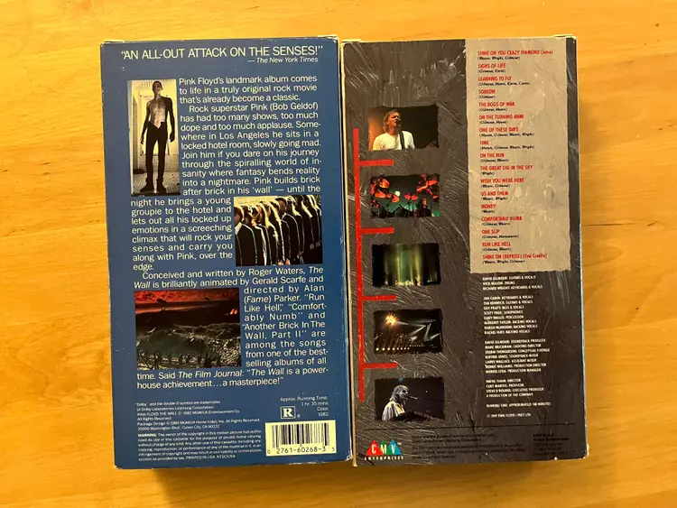 Pink Floyd VHS Lot