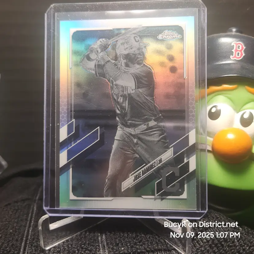 2021 Topps Chrome Negative - Jose Ramirez Cleveland Guardians