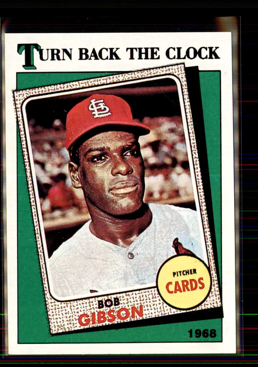 Bob Gibson 1988 Topps Turn Back The Clock #664 - St. Louis Cardinals - (pk2-76)