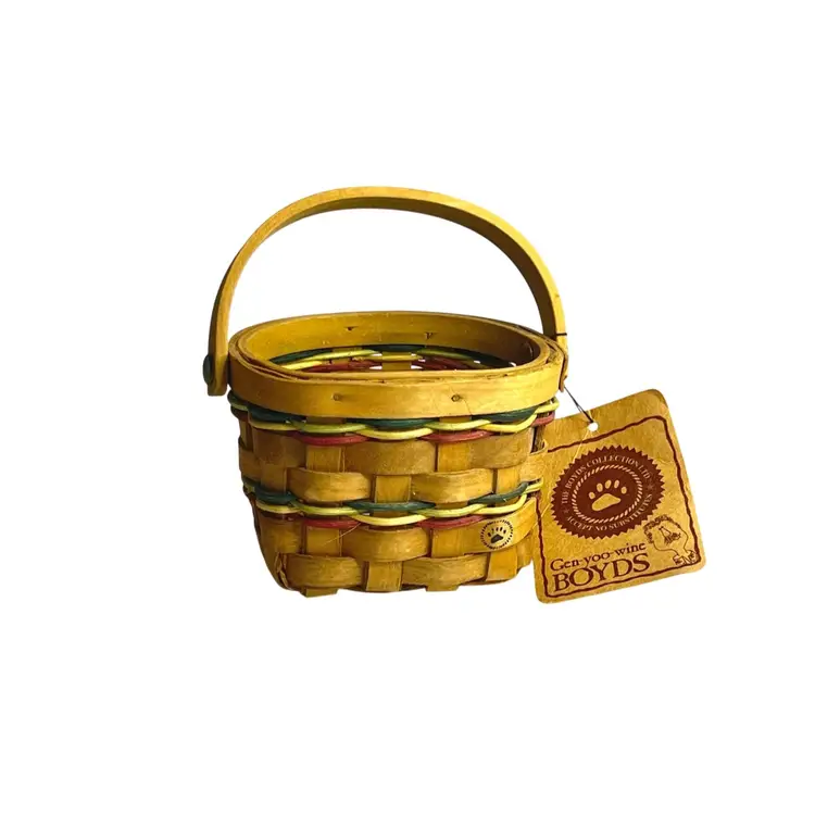 2 SMALL BASKETS
By The Boyd’s Collection Ltd
Elijah’s Gathering Basket
(Boyd’s Bears)


Thanksgiving Harvest Autumn Halloween Party Celebration Gift 
Mothers Day Anniversary Birthday
Easter