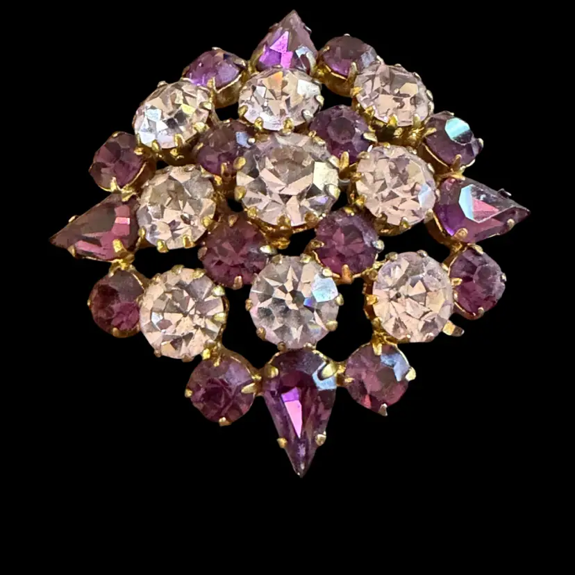 Beautiful Brooch Made In Austria 1 3/4”