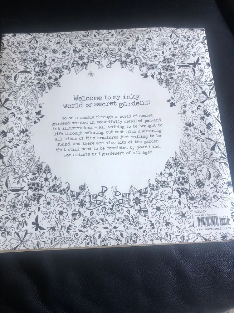 Secret Garden : An Inky Treasure Hunt and Coloring Book for Adults by Johanna...