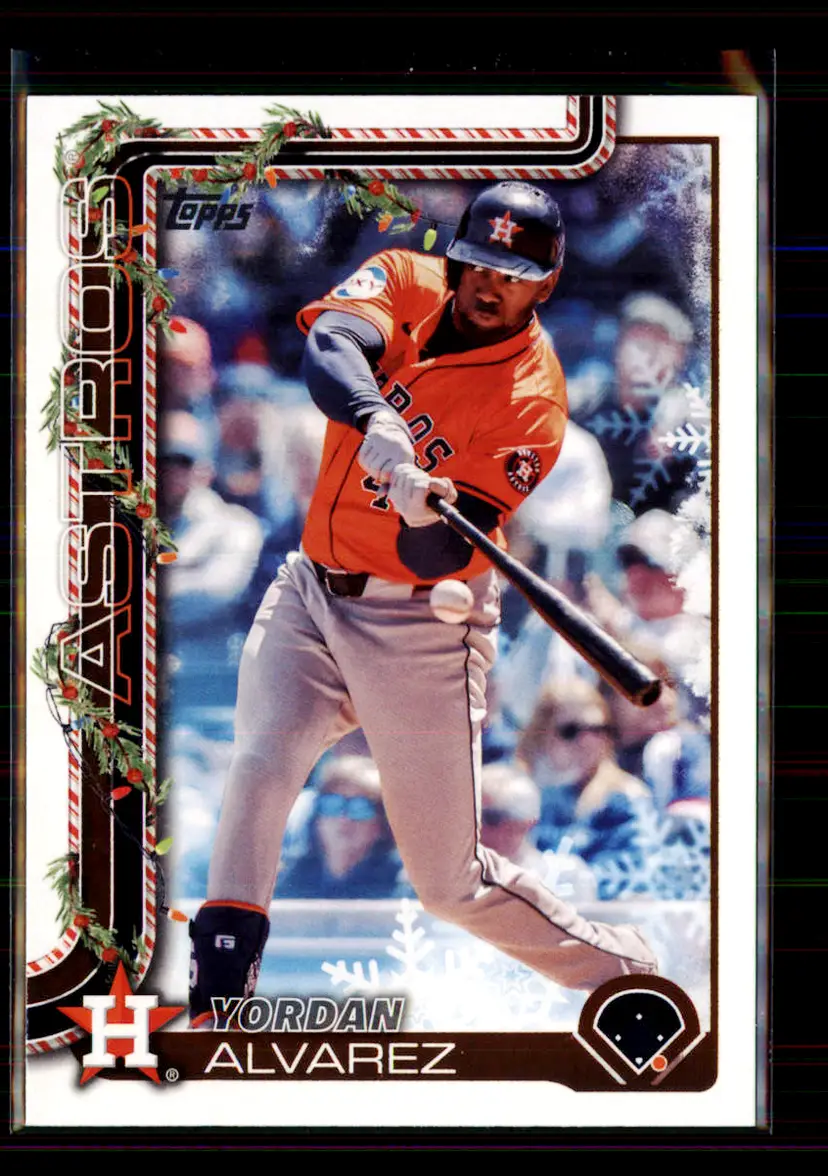 Yordan Alvarez 2025 Topps Walmart Holiday Holiday Cookie Back #H44 - (135) - Houston Astros