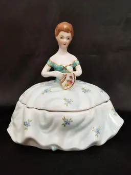 #59 Vintage Limoges China Porcelain Dresser Doll