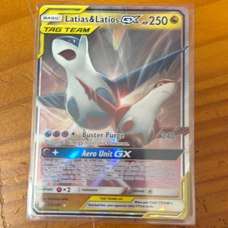 Latias & Latios GX - 113/181 - Pokemon Team Up - Ultra Rare - Pokemon TCG - NM