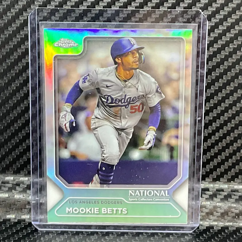 2025 Topps Chrome National Silver Pack Topps Chrome Mookie Betts Refractor Los Angeles Dodgers