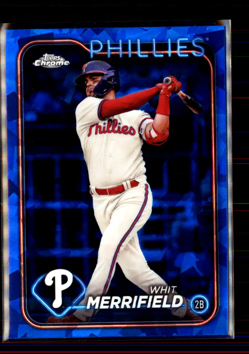 Whit Merrifield 2024 Topps Chrome Sapphire Sapphire #661 - (2) - Philadelphia Phillies