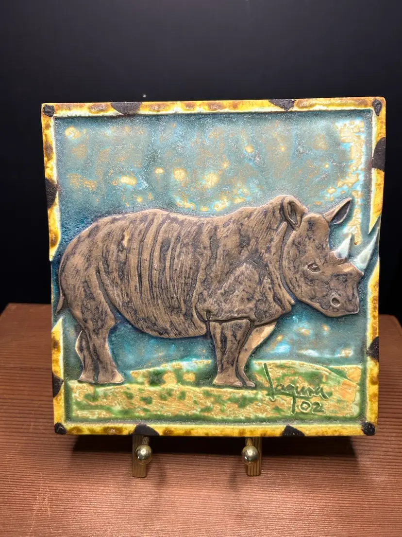 Black Rhino Laguna Clay Limited Edition 2002 8x8 119 Of 500