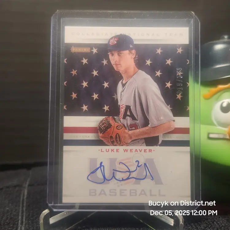 2013 Team USA Auto - Luke Weaver St. Louis Cardinals 319/399