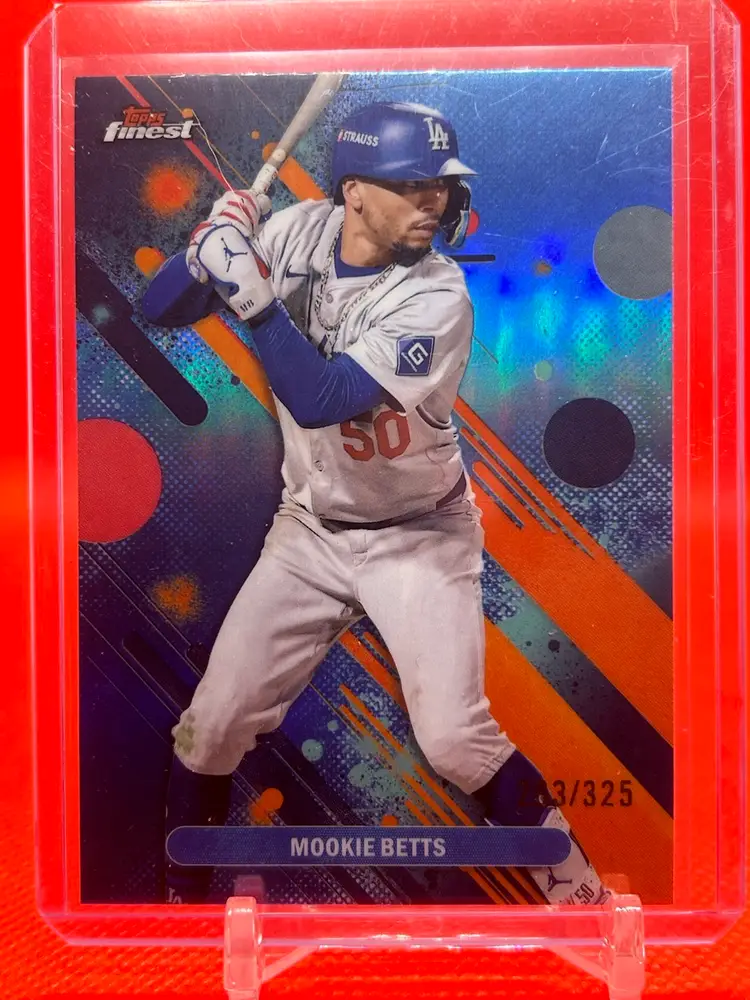 Mookie Betts - 2025 Topps Finest Sky Blue Parallel /325 Common Los Angeles Dodgers