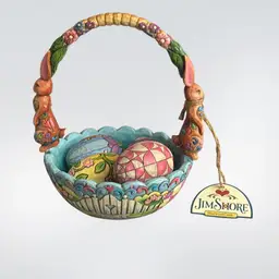 Jim Shore Easter Basket With Eggs