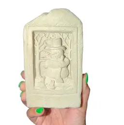 1995 Carruth Studio snowman plaque