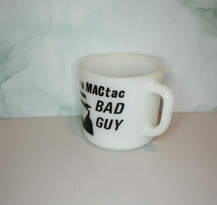 MACtac Bad Guy Mug Vintage Humor Ceramic Coffee Cup