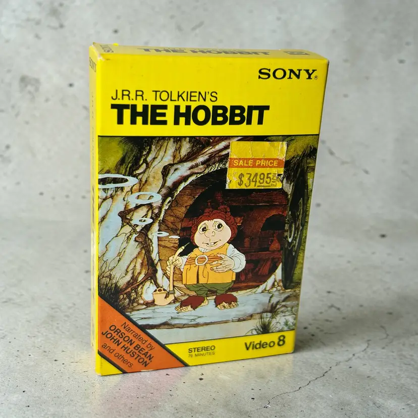 VTG Sony Video 8 Movie J.R.R. Tolkien's The Hobbit 1985