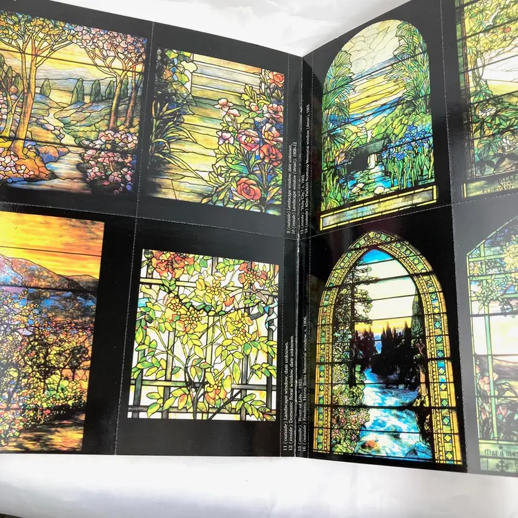 Tiffany Postcard Booklets Lamps Stained Glass Windows book bundle new old stock